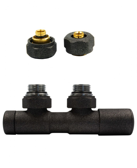 Zawór regulacyjny 50mm TWINS antracyt prawy Pex Zawór regulacyjny 50mm TWINS antracyt prawy Pex