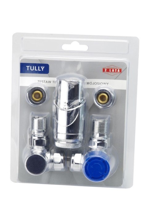 Zawór termostatyczny trójosiowy chrom TULLY Zawór termostatyczny trójosiowy chrom TULLY