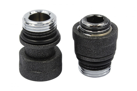 Złączka M22mm x GZ1/2" ciemny grafit strukturalny Vision Złączka M22mm x GZ1/2" ciemny grafit strukturalny Vision