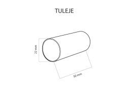 Tuleje maskujące 2 sztuki 50 mm chrom