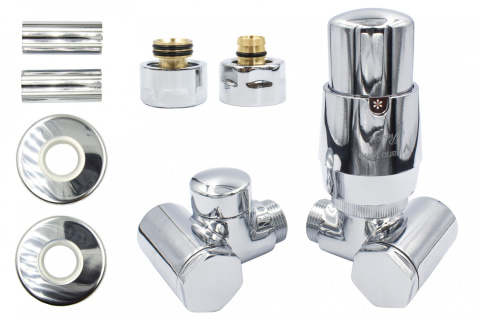Zawór termostatyczny do grzałki 50mm INTEGRA chrom prawy All in One Zawór termostatyczny do grzałki 50mm INTEGRA chrom prawy All in One
