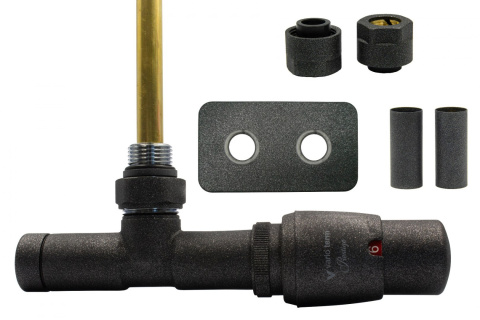 Zawór termostatyczny zespolony 50mm UNICO antracyt prawy All in One Zawór termostatyczny zespolony 50mm UNICO antracyt prawy All in One