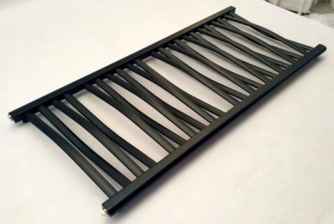 Grzejnik łazienkowy Łezka 3D 500/440 Regnis czarny mat Grzejnik łazienkowy Łezka 3D 500/440 Regnis czarny mat