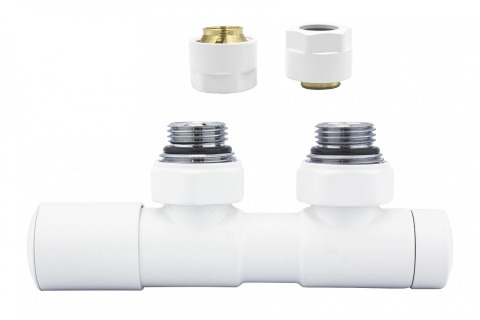 Zawór regulacyjny 50mm TWINS biały mat lewy Cu Zawór regulacyjny 50mm TWINS biały mat lewy Cu