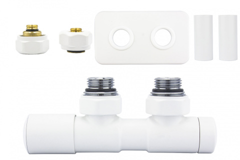Zawór regulacyjny 50mm TWINS biały mat lewy Pex All in One Zawór regulacyjny 50mm TWINS biały mat lewy Pex All in One
