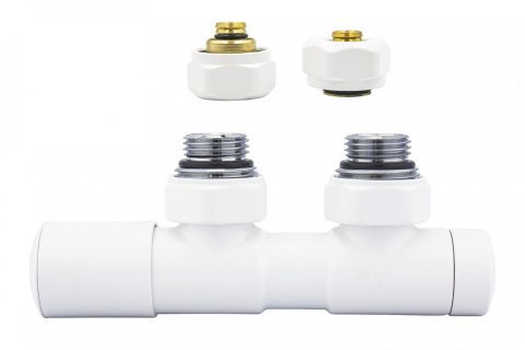 Zawór regulacyjny 50mm TWINS biały mat lewy Pex Zawór regulacyjny 50mm TWINS biały mat lewy Pex