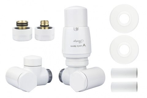 Zawór termostatyczny do grzałki 50mm INTEGRA biały matprawy Pex All in One Zawór termostatyczny do grzałki 50mm INTEGRA biały matprawy Pex All in One