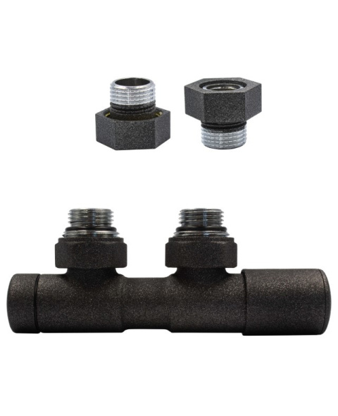 Zawór regulacyjny 50mm TWINS antracyt prawy GZ1/2 Zawór regulacyjny 50mm TWINS antracyt prawy GZ1/2