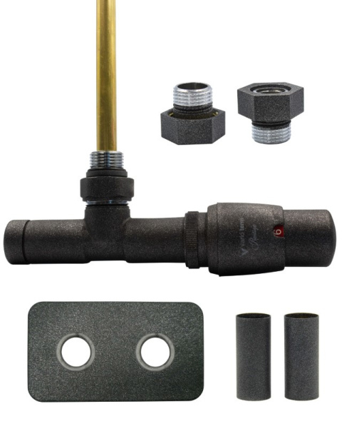 Zawór termostatyczny zespolony 50mm UNICO antracyt prawy GZ1/2 All in One Zawór termostatyczny zespolony 50mm UNICO antracyt prawy GZ1/2 All in One