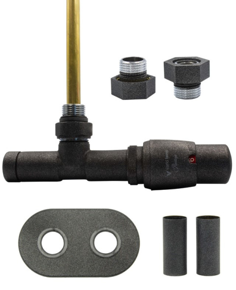 Zawór termostatyczny zespolony 50mm UNICO antracyt prawy GZ1/2 All in One Zawór termostatyczny zespolony 50mm UNICO antracyt prawy GZ1/2 All in One