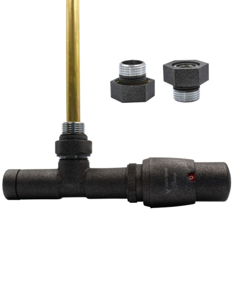 Zawór termostatyczny zespolony 50mm UNICO antracyt prawy GZ1/2 Zawór termostatyczny zespolony 50mm UNICO antracyt prawy GZ1/2