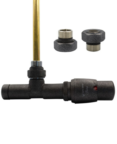Zawór termostatyczny zespolony 50mm UNICO antracyt prawy GZ1/2 Zawór termostatyczny zespolony 50mm UNICO antracyt prawy GZ1/2