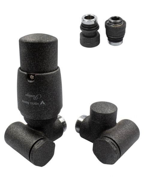 Zawór termostatyczny do grzałki 50mm INTEGRA antracyt lewy GZ1/2 Zawór termostatyczny do grzałki 50mm INTEGRA antracyt lewy GZ1/2