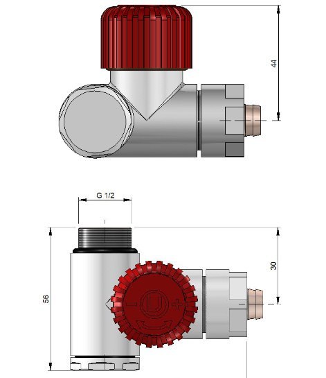 Zawór termostatyczny do grzałki INTEGRA czarny mat prawy Pex All in One głowica Tucan Zawór termostatyczny do grzałki INTEGRA czarny mat prawy Pex All in One głowica Tucan