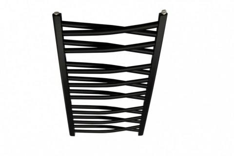 Grzejnik Łezka 3DX 440/1205 mm łazienkowy dekoracyjny czarny strukturalny Grzejnik Łezka 3DX 440/1205 mm łazienkowy dekoracyjny czarny strukturalny