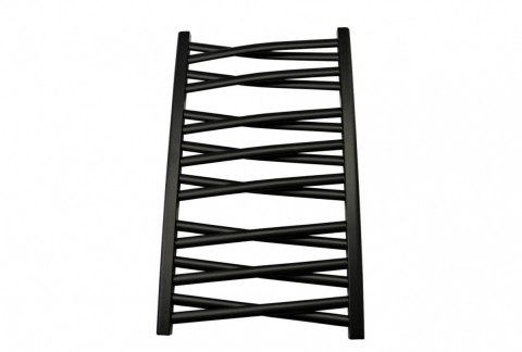 Grzejnik Łezka 3DX 440/1205 mm łazienkowy dekoracyjny czarny strukturalny Grzejnik Łezka 3DX 440/1205 mm łazienkowy dekoracyjny czarny strukturalny