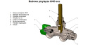 Zawór term. zespolony Uno nikiel+PEX Prawy Trendy
