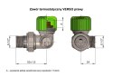 Zawory trójos term. VERSO Pex prawy Trendy